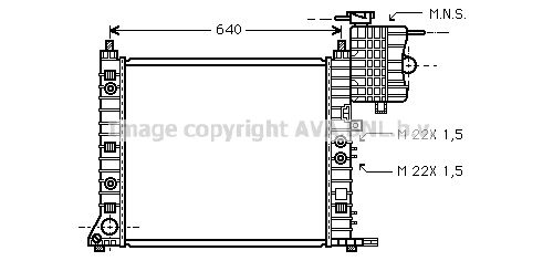 AVA QUALITY COOLING Radiators, Motora dzesēšanas sistēma MS2243